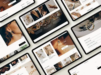 A Jewelry E-Commerce Website Design design elegant design jewelry squarespace ui ui design ux ux design website design website template