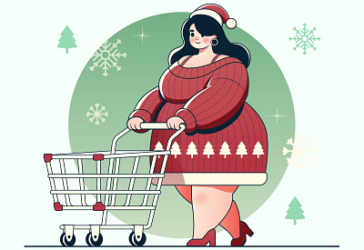 Cartoon Female Shopping | Flat Illustration Art Style 2d caroton branding cartoon cartoon woman cartoonsaz character design design female cartoon flat drawing flat illustration graphic design illustration minimal shopping illustration vector website illustration