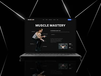 Musclen - Wellness Website Template boxes builtwithtemplate club crossfit boxes fitness fitness club gym health health center madeinwebflow madewithwebflow nutrition personal trainer psycology therapy webflow wellness hero wellness landing wellness landing page wellness website