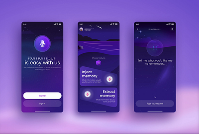 Memory Record - Mobile App animation application branding design figma graphic design illustration logo mobile product design ui uidesign