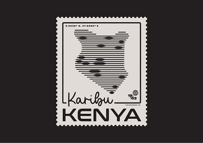 Karibu Kenya branding classic design graphic design illustration illustrator kenya logo logotype vector