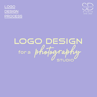 Logo Design | Photography Studio | SD Studio branding graphic design logo