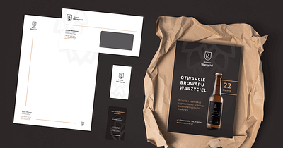 Browar Warzyciel - logo i identyfikacja wizualna branding graphic design logo