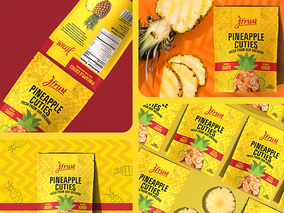 Pineapple Cuties Fruit Pouch Packaging | Food Product Packaging 3d animation branding e commerce fruit packaging landing page packaging design pouch design print product design typography ui web design web site webdesign