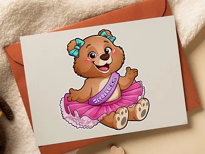 Cute Cartoon Character illustration 2d cartoon animal illustration bear illustration branding cartoon bear logo cartoon character cartoon doll illustration character design cool illustration cute bear cartoon design fiverr gerdoo graphic design illustration logo mascot design teddy bear illustration teddy cartoon vector