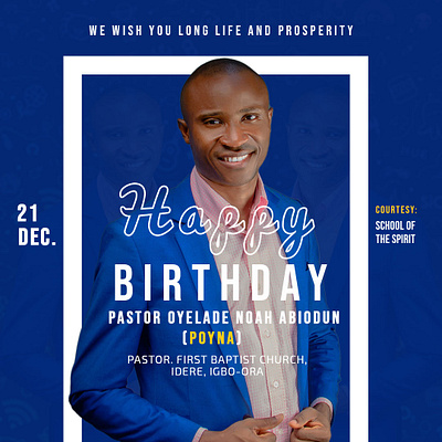 Birthday Flier animation graphic design