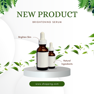 Brightening Serum brighteningserum glowboost graphic design radiantskin skinbrightening