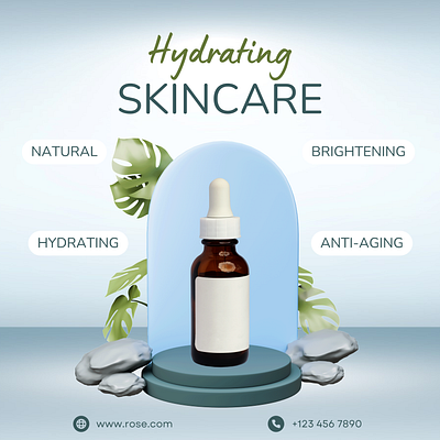 Hydrating Skincare graphic design hydratedskin moisturizedglow skinhydration