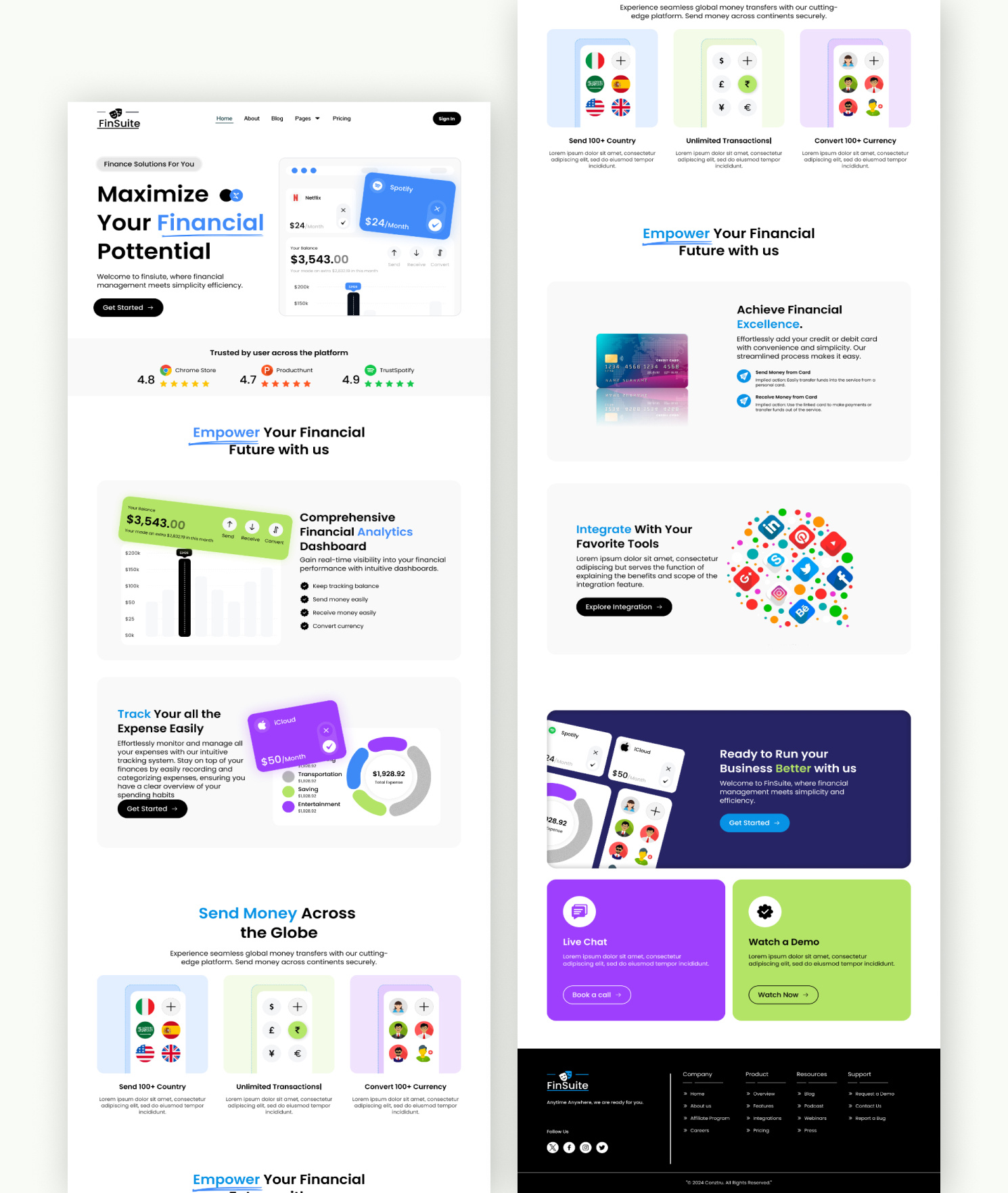 Digital Agency portfolio Website Design banking card management dashboard design data visualization expense tracker finance financial app fintech global payment landing page money transfer patientcare emergencycare saas (software as a service) transaction management web design
