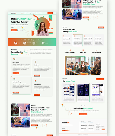 Digital Agency portfolio Website Design agency website business website clean ui design system digital agency digital product digital product design marketing agency minimalist design patientcare emergencycare services provider ui designer ui portfolio user interface design