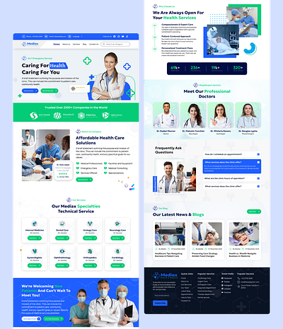 Healthcare websites 3d animation branding graphic design health healthcareservices logo medicaldesign motion graphics patientcare emergencycare professionaldoctors ui wellness