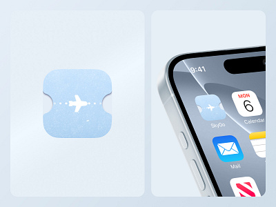 Airlines App Icon for iOS app icon branding flat graphic design icons ios logo vector