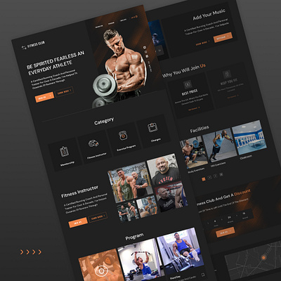 web Gym design designer figma ui uiux xd