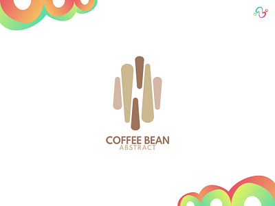 Abstract Coffee Bean Logo abstract bean beverage brand design brand designer cafe coffee color colorful drink logo design logo designer logo for sale logo idea logo inspiration logomark logotype restaurant store zzoe iggi