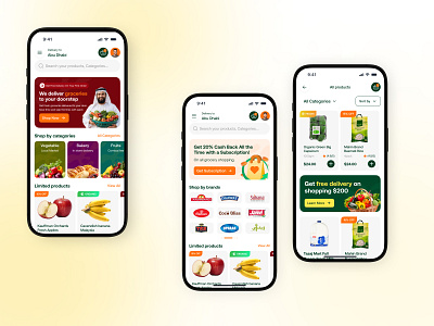 Grocery shopping mobile app design, responsive UI UX design android app app design app ui delivery app design focotik food website grocery grocery app grocery delivery grocery mobile app home delivery app ios app mobile app mobile app design mobile app ui ui ui design ui ux design ux