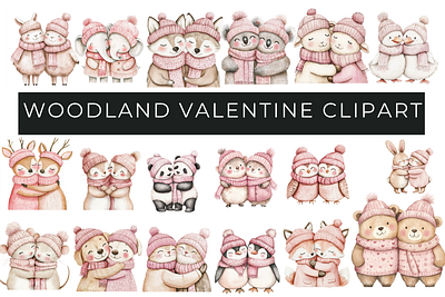 Cute Animals Couples Valentine couple animal png cute animal clipart love clip art nursery wall art romantic clipart valentine clipart valentine day png valentines animals watercolor clipart watercolor valentine woodland animals png woodland valentine