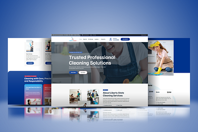 Professional Cleaning Service Website Design cleaningservice responsivewebsites webdesigninspiration websitedevelopment wordpressexperts