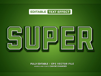 3D Super Text Effect pixel