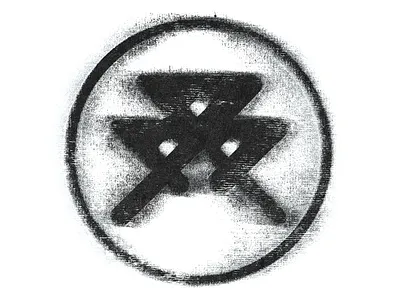 BLURRED GRUNGE LOGO blurred branding design graphic design grunge logo print streetwear t shirt