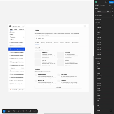 No other UI kit for Figma can do this pt.723 ai landing page ai template figma branding dark mode dashboard design design system figma figma ai template interface respnsive design ui ui kit ux variables website