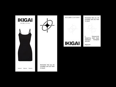 Ikigai: branding banner brand brand design branding design fashion graphic design identity japan label logo polygraphy poster print typography visual identity