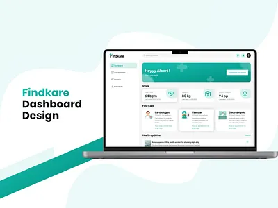 Clean and intuitive Findkare Dashboard Design🧑‍💻🎉 branding graphic design logo ui