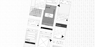 Mobile Wireframe UI Kit 3d branding graphic design motion graphics ui