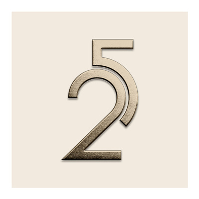 Number 25 - Logo 25 graphic design logo twenty five typography