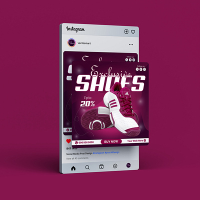 Social Media Post Design sneaker design