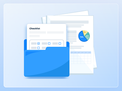 Datasets Illustration Concept for Fluix Product checklist datasets illustration product design product illustration ui