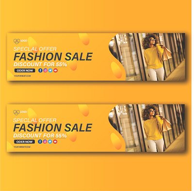 FASHION BENNER DESIGN banner design branding company logo creative design creative logo design design logo fashion benner graphic design illustration logo moden design vector