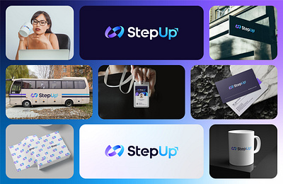 StepUp Tech Company Logo Design branding company logo design dribbble icon design logo design logo logo design logo designer pro stepup tech brand logo tech company website