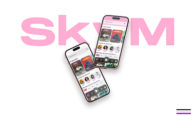 SkyM - Music App adobe xd graphic design identité visuelle mobile application music app ui