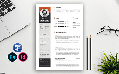 Professional Resume Template cv cv template design designer resume resume resume design resume template