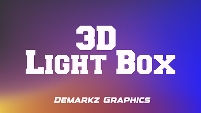 3D Light Box