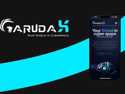 GarudaX cyber security design figma portfolio uiux