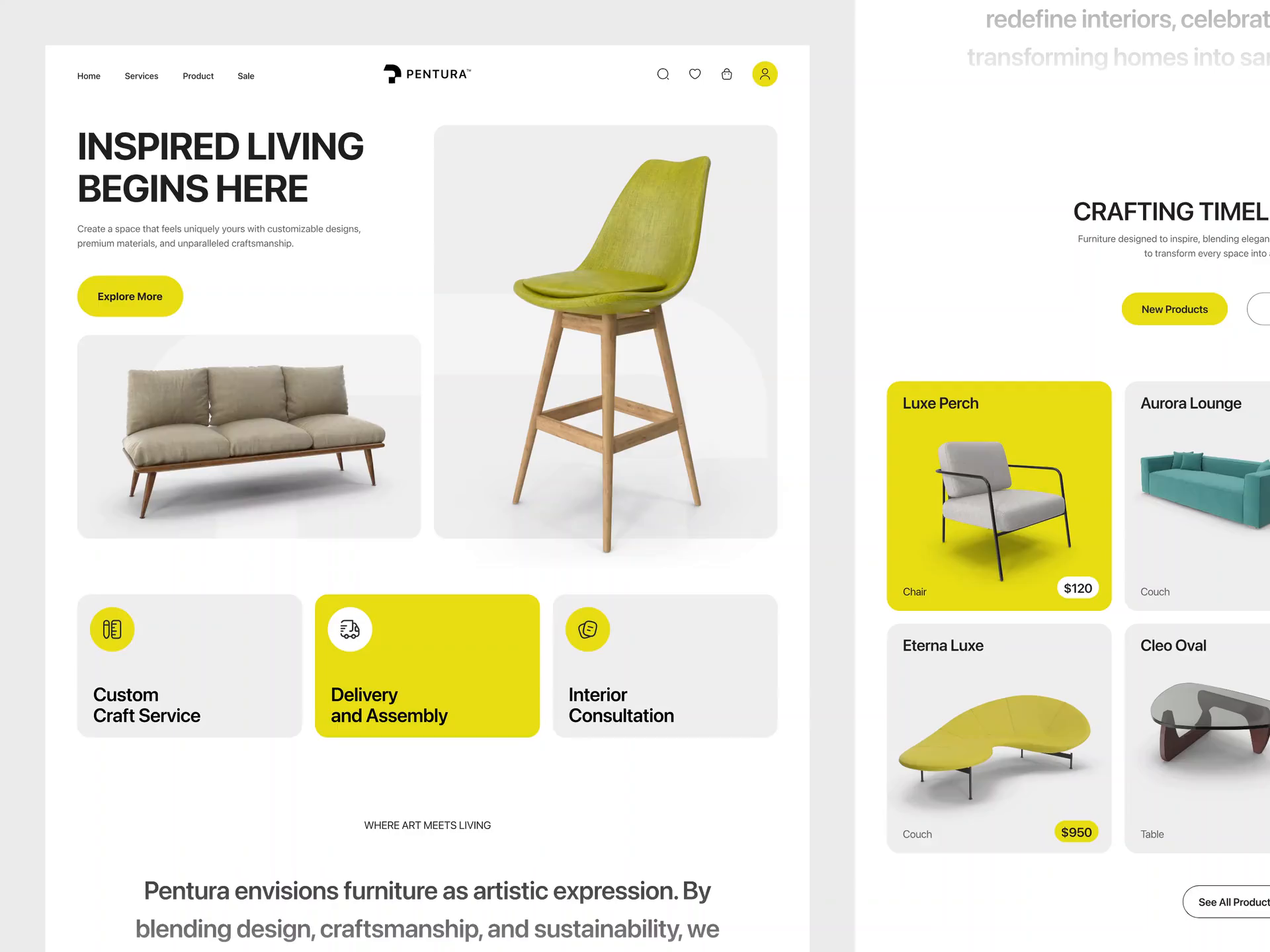 Example of Custom Landing Page