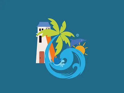 Waterpark beautiful colorful design design design graphic dribble logo logo design logos waterpark waterpark vibes