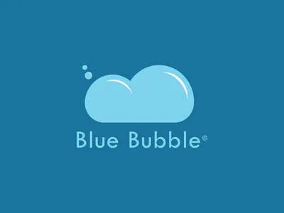 Bubble Logo blue bubbles blue design clouds cute designs cute logo design graphic design logo logo design logo designs logogram