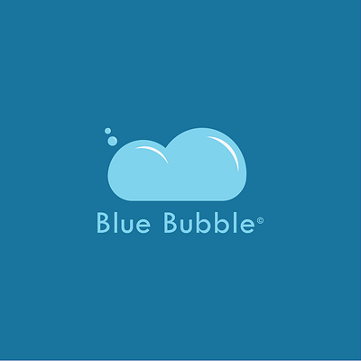 Bubble Logo blue bubbles blue design clouds cute designs cute logo design graphic design logo logo design logo designs logogram