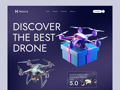 NEXPRA - Drone website template branding delivery dji drone drone camera drone short drone ui drone website landing mobile app design page parcel tech techwitpro ui uiux ux web design website website design