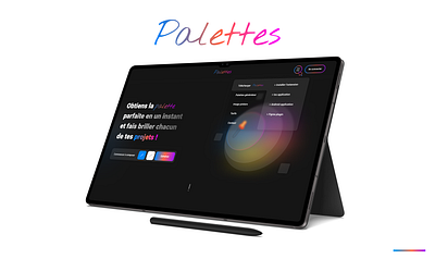 Palettes - Color generator plateform conception dinterface créativité figma identité visuelle ui ux website