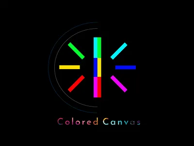 Colored Canvas - Logo 2d adobe illustrator design graphic design logo logo design