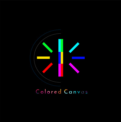 Colored Canvas - Logo 2d adobe illustrator design graphic design logo logo design