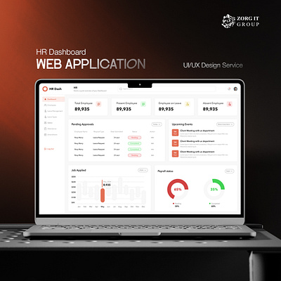 HR Dash - Dashboard Web Application app appdesign creativeagency dashboarddesign datavisualization designinspiration hrdashboard interfacedesign minimaldesign moderndesign professionaldesign saasdesign ui uidesign userexperience uxdesign webapplication webappux webdesign