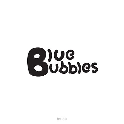 Blue Bubbles design dribble graphic design logo logo design logos logotype simple logo