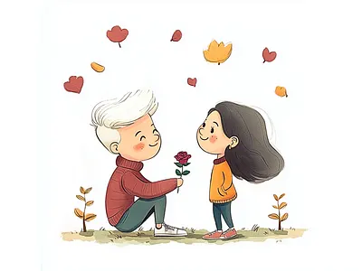 Consistent Illustration of Eddie & Clear for Romantic Books illustrator for books svgdaddy