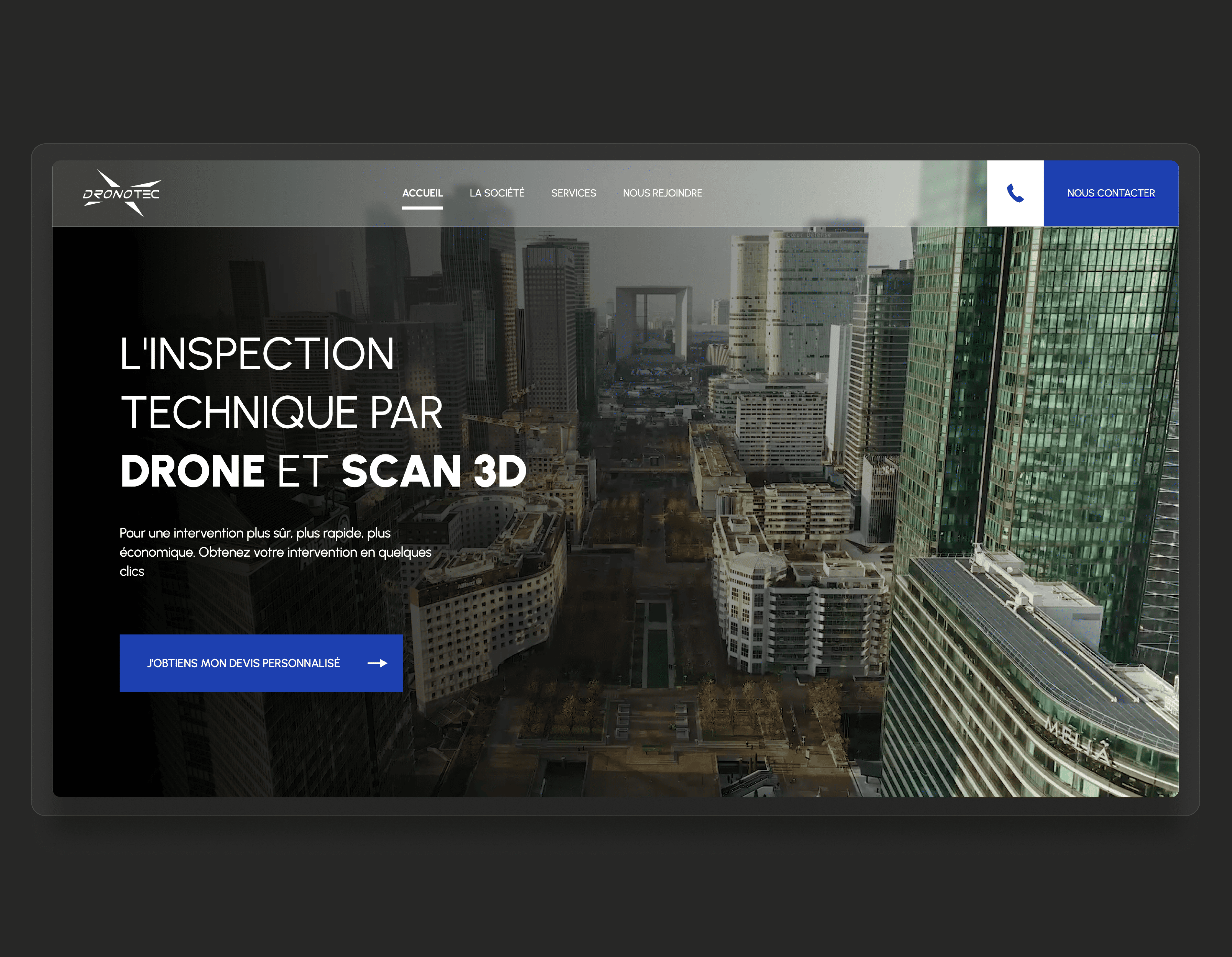 Website Redesign - Dronotec application branding conception dinterface créativité design figma graphic design identité visuelle illustration logo mobile product product design redesign refonte typography ui ux webflow website