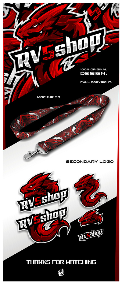 RV5SHOP LOGO ESPORTS animal logo beast logo design dragon logo dragon mascot dragons esports esports gaming esports logo gamers gaming logo graphic design icon illustration logo mascot logo team logo vector vector art vector logo