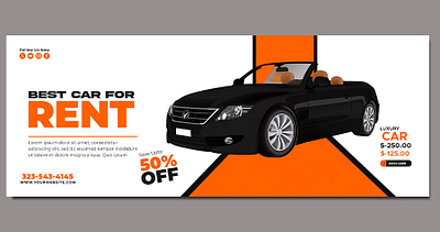 Best Car for Rent banner flyer graphic design logo menu poster product label product packing